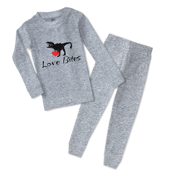 Baby & Toddler Pajamas Love Bites T Rex Dinosaur Dinosaurs Dino Trex Cotton
