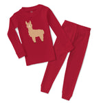 Baby & Toddler Pajamas Image of A Llama Funny Humor Sleeper Pajamas Set Cotton
