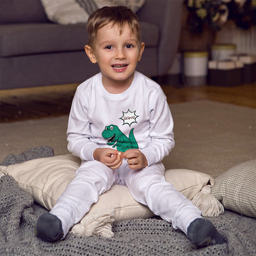 Baby & Toddler Pajamas Rawr Dinosaur Dinosaurus Dino Trex Sleeper Pajamas Set