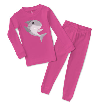 Baby & Toddler Pajamas Grey Shark Animals Ocean Sleeper Pajamas Set Cotton