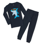 Baby & Toddler Pajamas Shark Glasses Animals Ocean Sleeper Pajamas Set Cotton