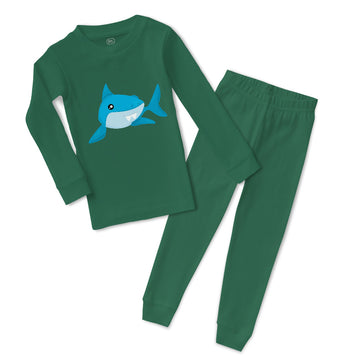 Baby & Toddler Pajamas Shark Swimming Animals Ocean Sleeper Pajamas Set Cotton