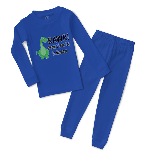 Baby & Toddler Pajamas Rawr! Means I Love You in Dinosaur Dino Cotton