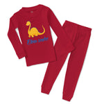 Baby & Toddler Pajamas Dino Snore Animals Dinosaurs Sleeper Pajamas Set Cotton