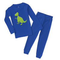 Baby & Toddler Pajamas Zzzzz Dinosaur Dino Sleeping Sleeper Pajamas Set Cotton