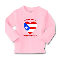 Baby Clothes Adorable Puerto Rican Heart Countries Boy & Girl Clothes Cotton - Cute Rascals