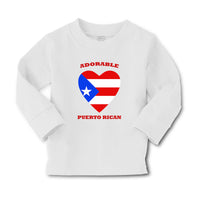 Baby Clothes Adorable Puerto Rican Heart Countries Boy & Girl Clothes Cotton - Cute Rascals