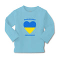 Baby Clothes Adorable Ukrainian Heart Countries Boy & Girl Clothes Cotton