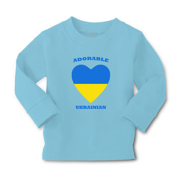 Baby Clothes Adorable Ukrainian Heart Countries Boy & Girl Clothes Cotton