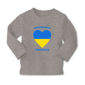 Baby Clothes Adorable Ukrainian Heart Countries Boy & Girl Clothes Cotton
