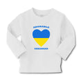 Baby Clothes Adorable Ukrainian Heart Countries Boy & Girl Clothes Cotton
