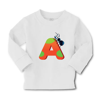 Baby Clothes A Ant Monogram Initial Boy & Girl Clothes Cotton