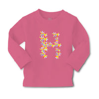 Baby Clothes Flowers H Letter Initial Monogram Boy & Girl Clothes Cotton - Cute Rascals