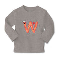 Baby Clothes W with Face Letter Alphabet Boy & Girl Clothes Cotton