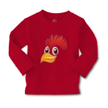 Baby Clothes Rooster with Sharp Beak Domesticated Fowl Boy & Girl Clothes Cotton
