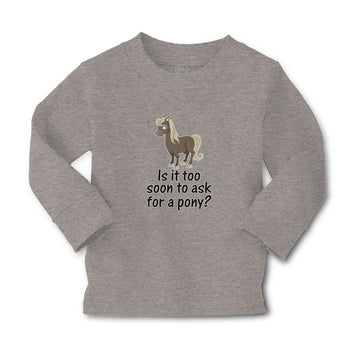 Baby Clothes Young Horse Is It Too Soon to Ask for A Pony Question Mark Sign