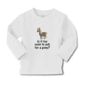 Baby Clothes Young Horse Is It Too Soon to Ask for A Pony Question Mark Sign