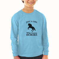 Baby Clothes Just A Girl Who Loves Horses Silhouette Boy & Girl Clothes Cotton - Cute Rascals