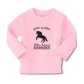 Baby Clothes Just A Girl Who Loves Horses Silhouette Boy & Girl Clothes Cotton