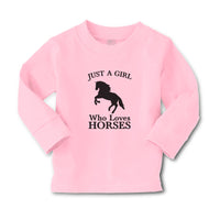 Baby Clothes Just A Girl Who Loves Horses Silhouette Boy & Girl Clothes Cotton - Cute Rascals