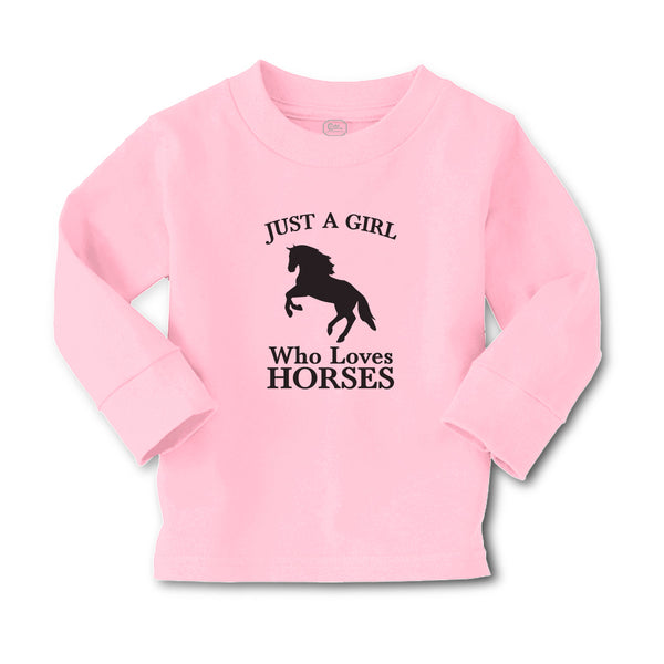 Baby Clothes Just A Girl Who Loves Horses Silhouette Boy & Girl Clothes Cotton - Cute Rascals