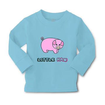 Baby Clothes Pink Pig Saying Little Ham Farm Boy & Girl Clothes Cotton