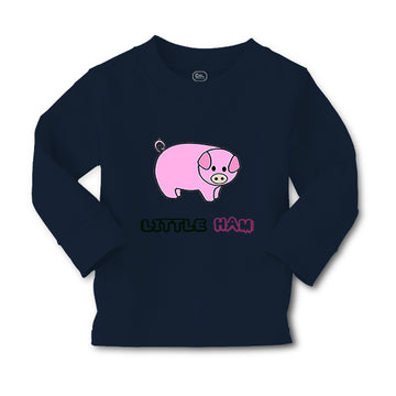Baby Clothes Pink Pig Saying Little Ham Farm Boy & Girl Clothes Cotton