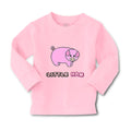 Baby Clothes Pink Pig Saying Little Ham Farm Boy & Girl Clothes Cotton