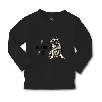 Baby Clothes Pug with P Is for Pug Dog Lover Pet Boy & Girl Clothes Cotton