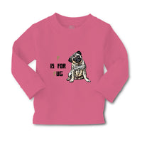 Baby Clothes Pug with P Is for Pug Dog Lover Pet Boy & Girl Clothes Cotton - Cute Rascals