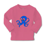 Baby Clothes Blue Baby Octopus Ocean Sea Life Boy & Girl Clothes Cotton - Cute Rascals