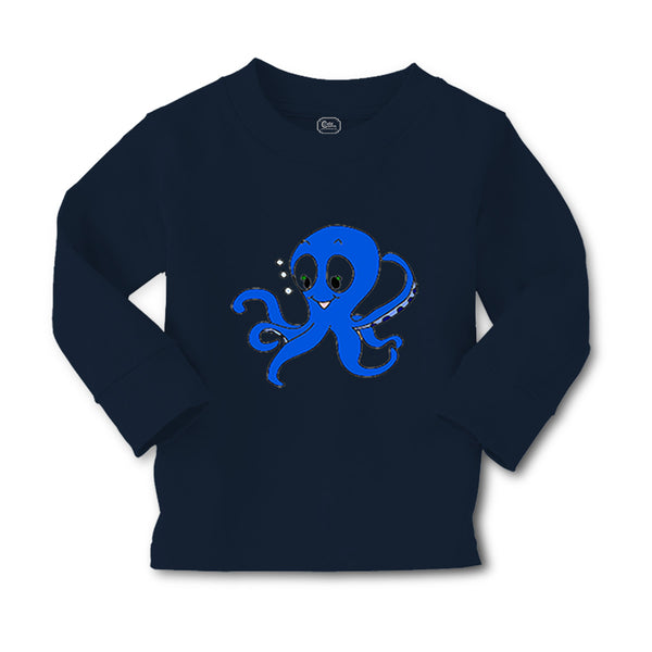 Baby Clothes Blue Baby Octopus Ocean Sea Life Boy & Girl Clothes Cotton - Cute Rascals