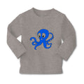 Baby Clothes Blue Baby Octopus Ocean Sea Life Boy & Girl Clothes Cotton