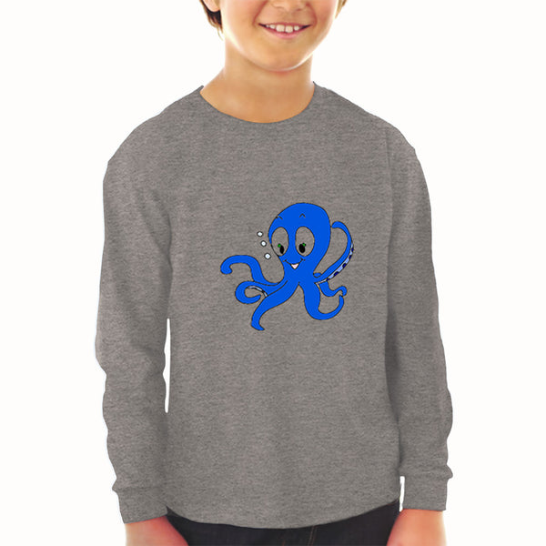 Baby Clothes Blue Baby Octopus Ocean Sea Life Boy & Girl Clothes Cotton - Cute Rascals