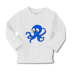 Baby Clothes Blue Baby Octopus Ocean Sea Life Boy & Girl Clothes Cotton - Cute Rascals
