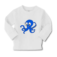 Baby Clothes Blue Baby Octopus Ocean Sea Life Boy & Girl Clothes Cotton - Cute Rascals