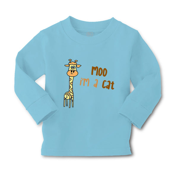 Baby Clothes Yellow Giraffe Saying Moo I'M A Cat Boy & Girl Clothes Cotton - Cute Rascals