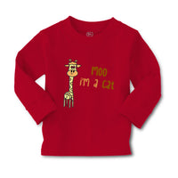 Baby Clothes Yellow Giraffe Saying Moo I'M A Cat Boy & Girl Clothes Cotton - Cute Rascals