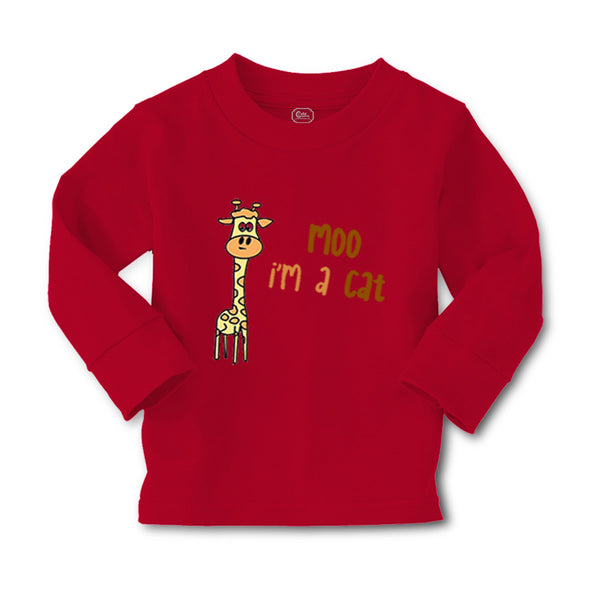 Baby Clothes Yellow Giraffe Saying Moo I'M A Cat Boy & Girl Clothes Cotton - Cute Rascals