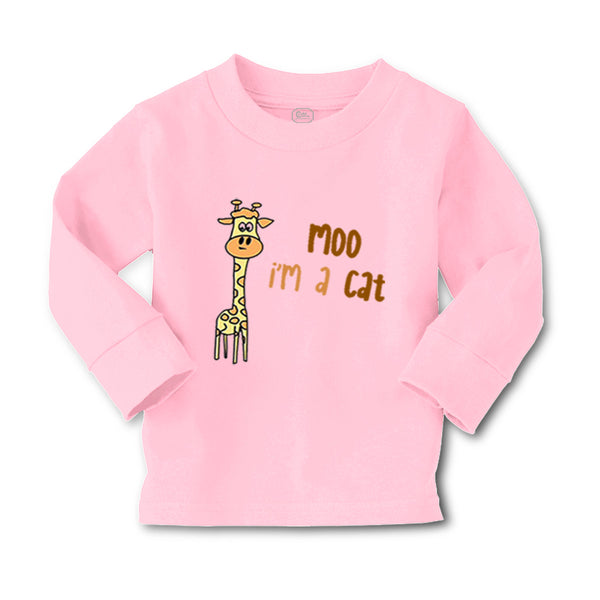 Baby Clothes Yellow Giraffe Saying Moo I'M A Cat Boy & Girl Clothes Cotton - Cute Rascals