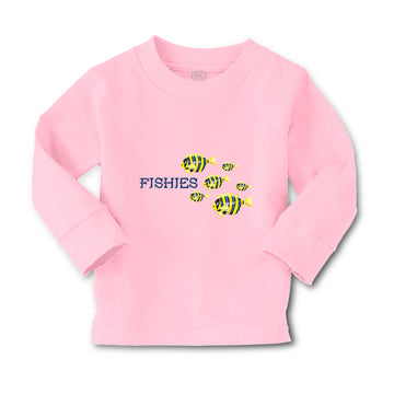 Baby Clothes Fish with 6 Little Fish Ocean Sea Life Boy & Girl Clothes Cotton