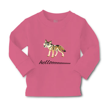 Baby Clothes Hellooooo Coyote Animal Funny Humor Boy & Girl Clothes Cotton
