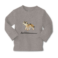 Baby Clothes Hellooooo Coyote Animal Funny Humor Boy & Girl Clothes Cotton - Cute Rascals