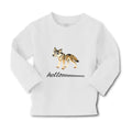 Baby Clothes Hellooooo Coyote Animal Funny Humor Boy & Girl Clothes Cotton