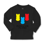Baby Clothes Chilling with My Peeps Cute Bunnies Funny Humor Boy & Girl Clothes - Cute Rascals