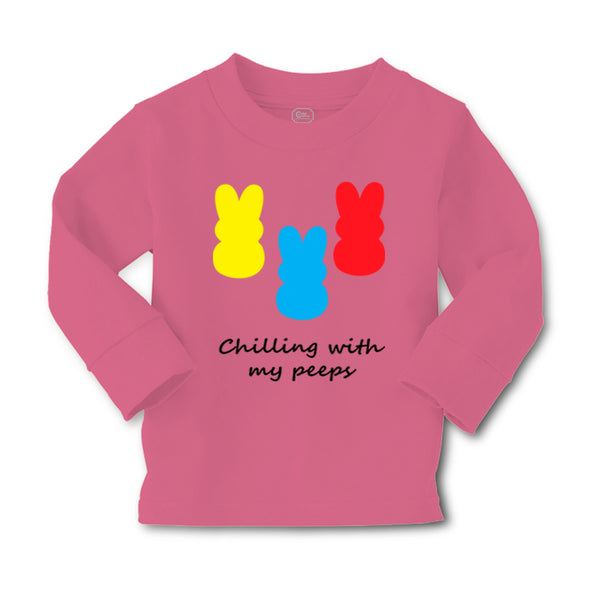 Baby Clothes Chilling with My Peeps Cute Bunnies Funny Humor Boy & Girl Clothes - Cute Rascals