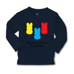 Baby Clothes Chilling with My Peeps Cute Bunnies Funny Humor Boy & Girl Clothes - Cute Rascals