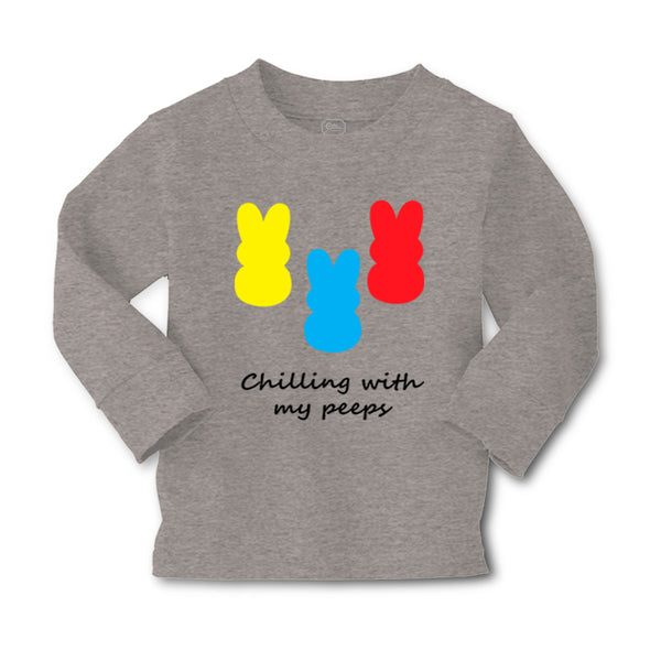 Baby Clothes Chilling with My Peeps Cute Bunnies Funny Humor Boy & Girl Clothes - Cute Rascals