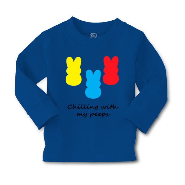 Baby Clothes Chilling with My Peeps Cute Bunnies Funny Humor Boy & Girl Clothes - Cute Rascals