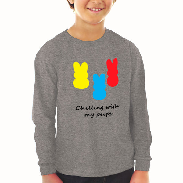 Baby Clothes Chilling with My Peeps Cute Bunnies Funny Humor Boy & Girl Clothes - Cute Rascals